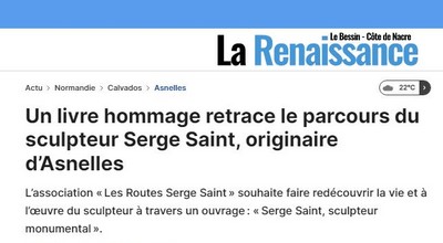 Un livre hommage retrace le parcours du sculpteur Serge Saint, originaire d’Asnelles