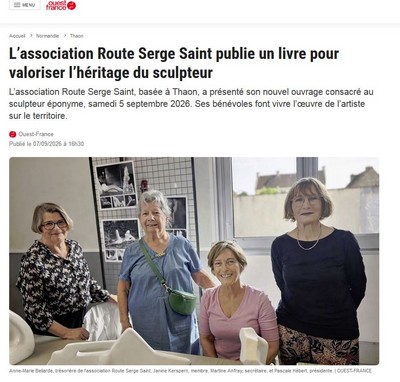 L’association Route Serge Saint publie un livre pour valoriser l’héritage du sculpteur