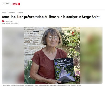 Asnelles. Une présentation du livre sur le sculpteur Serge Saint