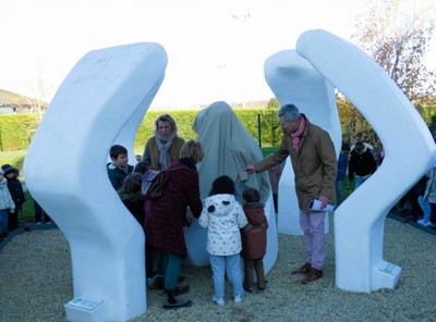 Inauguration de la sculpture Serge Saint à l’école Jacques Prévert
