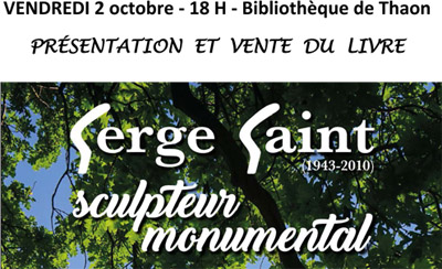 Présentation-vente du Livre Serge Saint à Thaon le 2 octobre